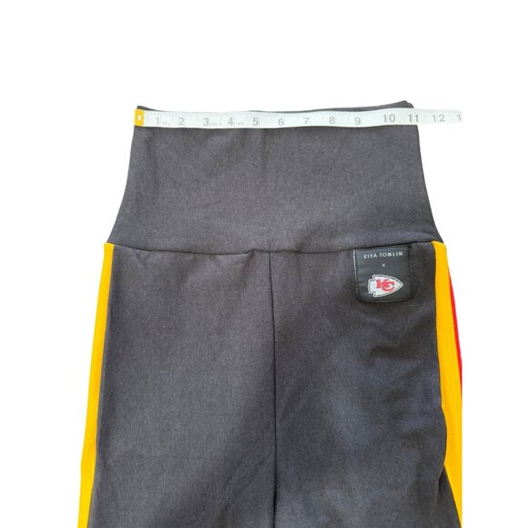 Kiya Tomlin x NFL Kansas City Chiefs Jogger Black Red Yellow Stripes XS NEW - Picture 5 of 8